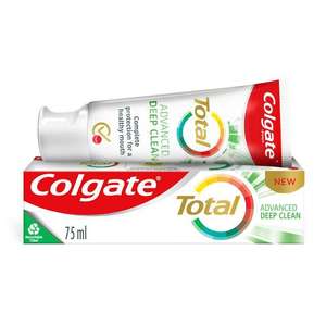 Colgate Total Advanced Deep Clean Toothpaste 75ml 3pk £2.10 @ Sainsbury's Cromwell Road London