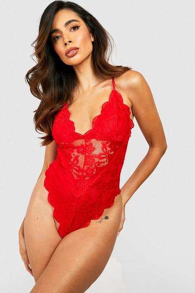 boohoo Lace Bodysuit Now £11 with Free Delivery Code Sold & delivered by boohoo @ Debenhams