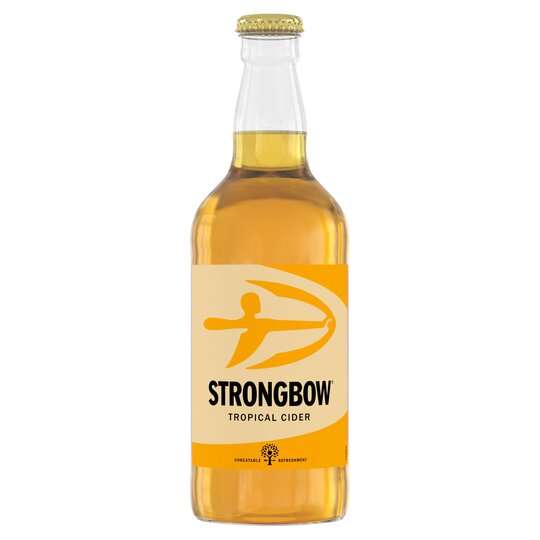 Claim 2 x Strongbow Tropical 500ml bottles via Tesco online (Free samples / 1p each / Minimum £50+ Spend)