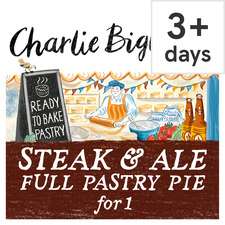 Charlie Bigham's Steak & Ale Pie 270G £3.70 Clubcard Price @ Tesco