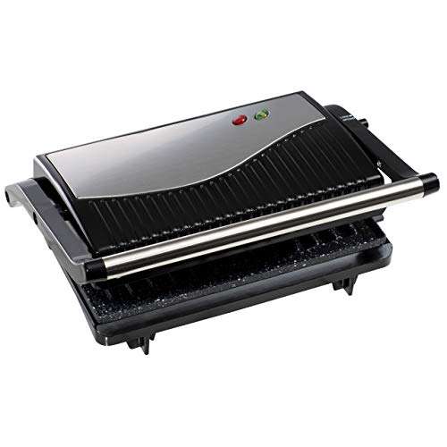 Daewoo Cool Touch Mini Panini Press & Grill, Make your Favourite Toasted Sandwiches/Panini’s With Wide 180° Opening & Non-Stick Plates
