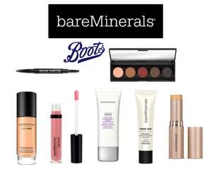 20% off Bareminerals skincare & Cosmetics + Extra 10% for advantage card Members with code @ Boots