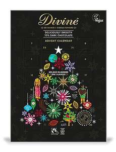 Divine Chocolate Dark 70 Percent Chocolate Advent Calendar, 85g