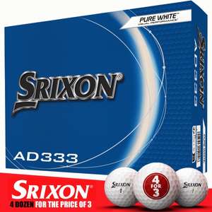 4 Dozen Srixon AD333 Golf Balls