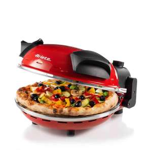 Ariete Mini 1200W Fast Cooking Pizza Oven with Non-Stick Refractory Stone - Red With Code Sold by Spreetail (UK Mainland)