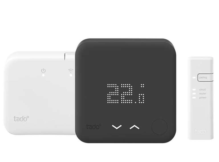 Tado V3+ Black Edition Wireless Heating & Hot Water Smart Thermostat Starter Kit - £99.99 @ Screwfix
