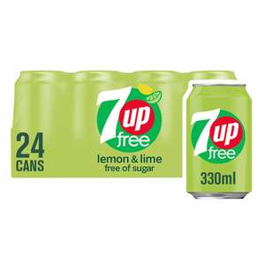 7Up Free 330Ml 24 Pack -( Reduced to clear) £6.38 @ Tesco