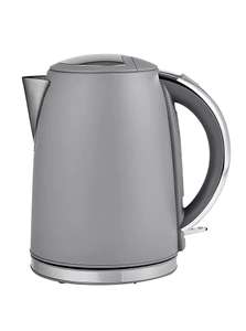 Grey Stainless Steel Fast Boil Kettle 1.7L 3kw, Free click and collect, 2 Years Warranty - Free C&C
