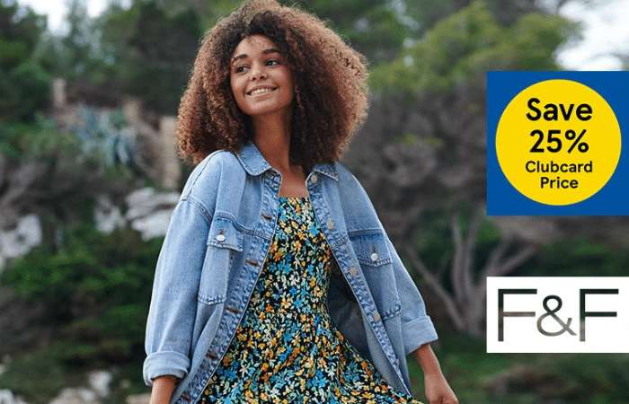 25% Off F&F Clothing instore at Tesco (Clubcard Price)