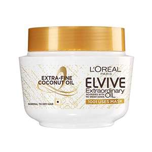 L'Oréal Elvive Extraordinary Oil Coconut Hair Mask Leave-in Conditioner for Normal to Dry Hair 300ml - £2.99 @ Amazon
