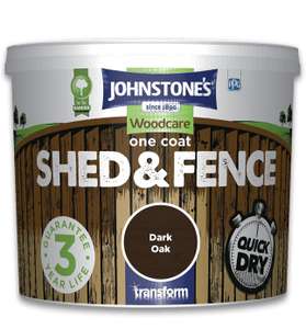 Johnstone's Woodcare One Coat Shed & Fence Paint 5L