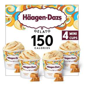 Haagen-Dazs Gelato 150 Calories Caramel Swirl Ice Cream 4 x 95ml £2.50 @ Morrisons