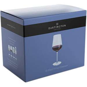 Dartington Crystal ST3464/3/6PK Select Red Wine Glasses 6 Pack, 450ml - Like New - £6.32 @ Amazon Warehouse