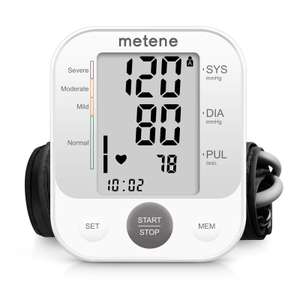 Metene Blood Pressure Monitor with Large Cuff 22-40cm - £9.99 Sold by MeiMi and Fulfilled by Amazon