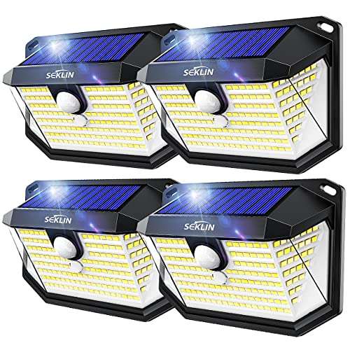 (4 Pack) Solar Security Motion Sensor Lights Super Bright 178 LED IP65 3 Modes £19.49 (With Voucher) Sold by CHENYIHONG LTD FB Amazon