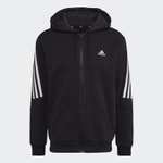 Men's Future Icons 3-Stripes Full-Zip Hoodie, £30, free delivery for members @ Adidas