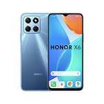HONOR X6 Mobile Phone, 6.5 Inch Dual SIM Unlocked Smartphone, 50MP Triple Camera, 5000mAh, 4GB+64GB, Android 12 Ocean Blue for £99 @ Amazon