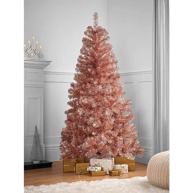 Rose Gold-Tone 6ft Unlit Christmas Tree - £8 at checkout with click & collect @ George (Asda)