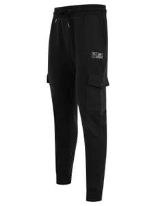 Multi-Pocket Cargo Style Cuffed Joggers with Code