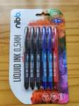 B&M Nibb Liquid Ink 0.5mm Pens 6pack - 25p @ B&M Bognor Regis
