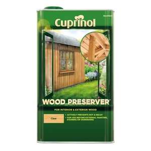 Cuprinol Trade External Wood Preserver 5 Litre Clear £18.00 Free Click & Collect (Selected Stores) @ Jewsons