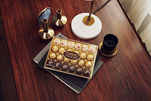 Ferrero Collection Pralines, Chocolate Hamper, Assorted Rocher, Coconut Raffaello and Dark Chocolate, Box of 48 (518g) - £10.50 @ Amazon