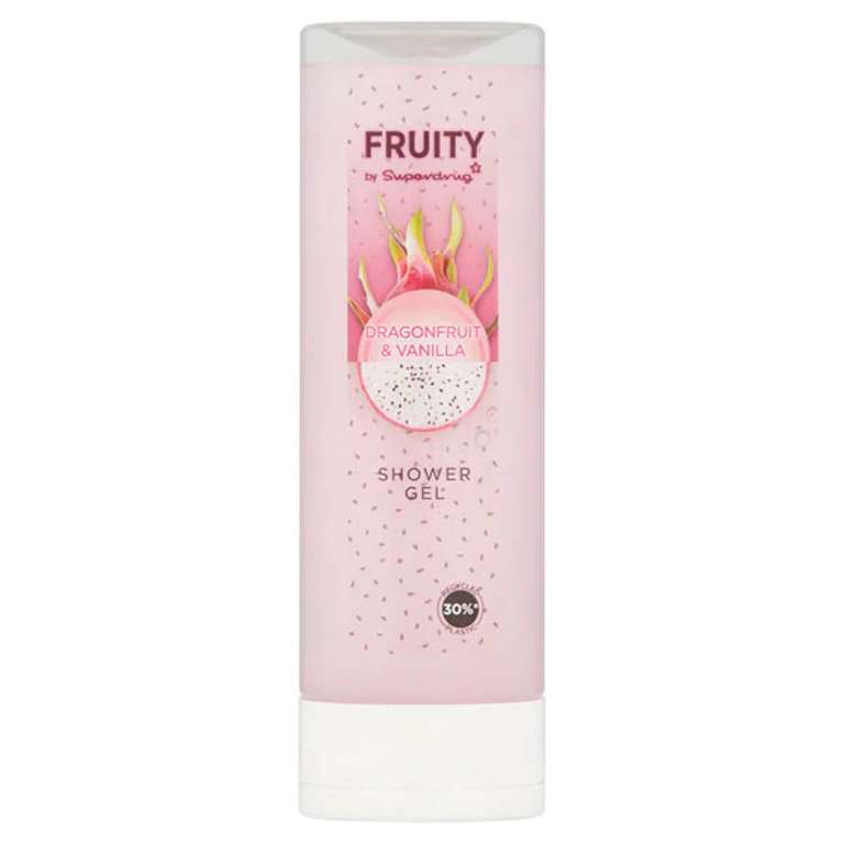 Fruity Shower Gel 10 varieties 250ml 79p @ Superdug free click and collect