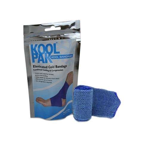 Koolpak Kool Bandage - Elasticated Cold Compression Bandage - 2m x 7.5cm