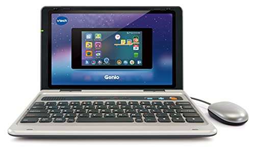 VTech Genio My First Laptop, Silver, Educational Laptop for Kids with 80+ Activities and Games & Challenger Laptop, Blue, Kids Laptop.