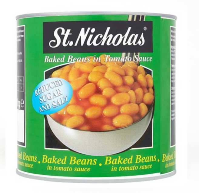 St Nicholas reduced salt & sugar beans 3.12kg - Great bridge West Mildlands