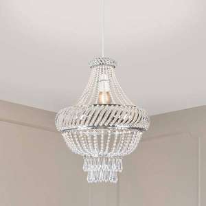 Darcey Swag Non Electric Pendant £25, free click and collect in Limited Locations @ Homebase