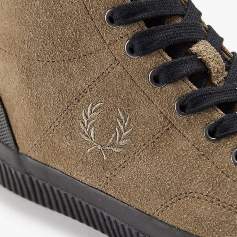 Fred Perry Mens Hughes Mid Suede Trainers (2 Colours / Sizes 3-12)