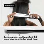 L'Oréal Professionnel | Steampod 3.0 Steam Hair Straightener & Styling Tool, For All Hair Types, UK Plug