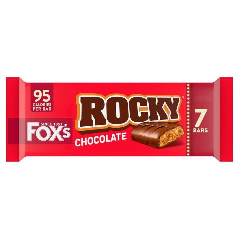 Fox's Rocky Chocolate Biscuit Bars 7 Pack - Middleton
