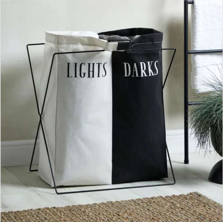 Lights and Darks Laundry Bag now £10 with Free Collection @ Dunelm