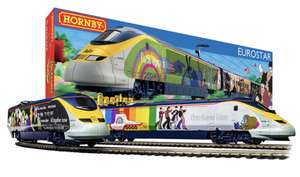 Hornby Train Sets (and Scalextric)/ Accessory Reductions - eg Beatles Yellow Submarine Eurostar Trainset - £129.99 at WH Smith