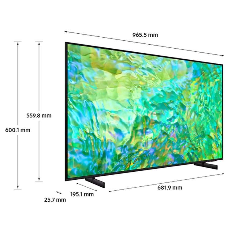 Samsung UE43CU8070UXXU 43 Inch 4K Ultra HD Smart TV + 5 Year Warranty