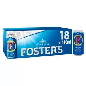 Foster's Lager Beer Cans 18x 440ml - £12 @ Asda