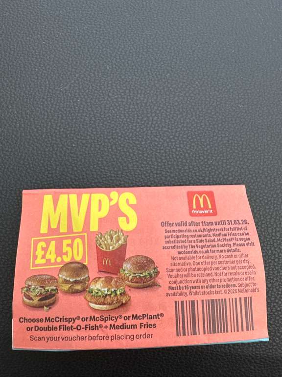 Cheeseburger + Medium Fries from £2.50 at McDonalds - hotukdeals