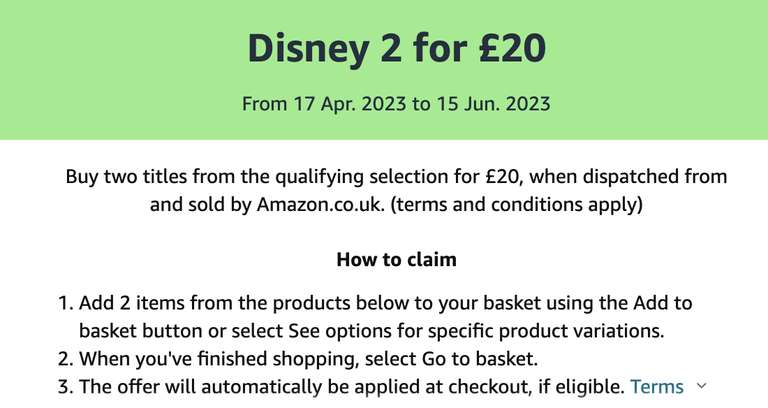 Disney 4K Blu-Ray - 2 for £20 @ Amazon