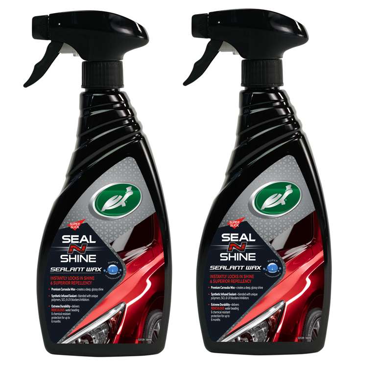 2 x 500ml Turtle Wax 53139 Hybrid Sealant Car Wax Spray Cleans Shines & Protects - sold by turtlewaxeurope