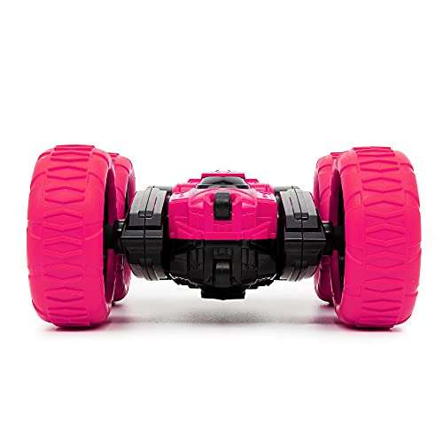 CMJ RC Cars 360 Spin Attack Stunt RC Car Electric Race Stunt Car, Double Sided 360° (pink)