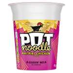 Pot Noodle Piri-Piri Chicken Instant Snack vegetarian quick to make noodles 12x 90 g (S&S £7.30/More)