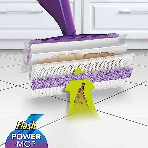 Flash Powermop Floor Cleaner Starter Kit, All-In-One Mopping System, Powered Deep Clean For Your Hard Floor Surfaces