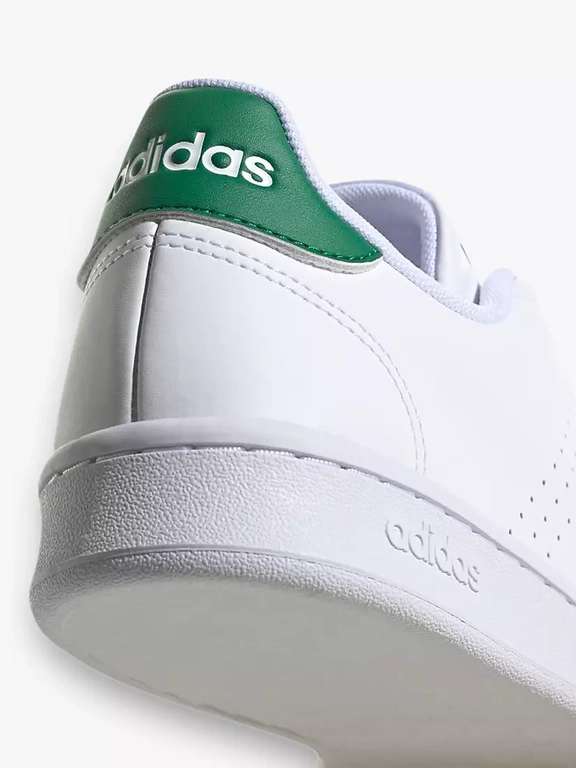 adidas Advantage Primegreen Men's Trainers, White/Green - £30 Free Click & Collect @ John Lewis & Partners