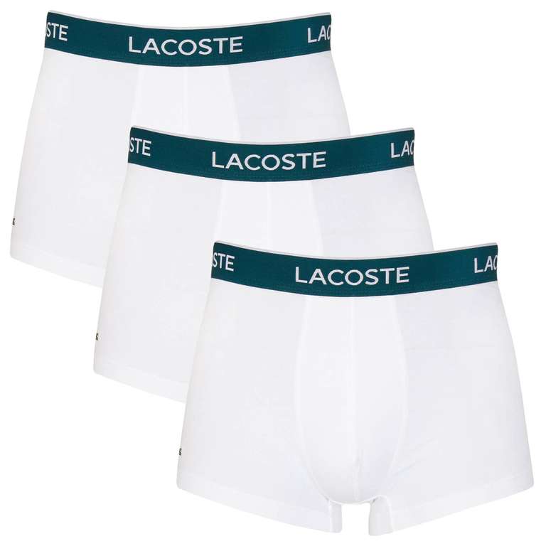 3 Pack Lacoste Soft Touch Stretch Boxers / Lots of Sizes & Colours Available