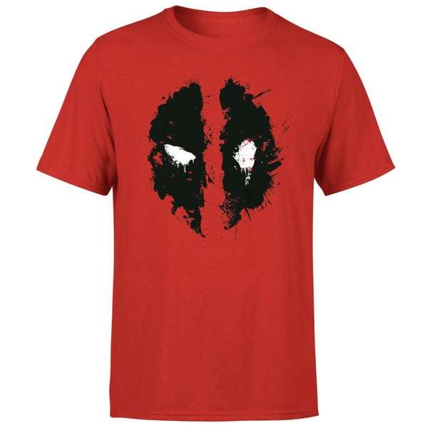 Marvel Deadpool Splat Face T-Shirt - Sizes S, M and XXL (with code)