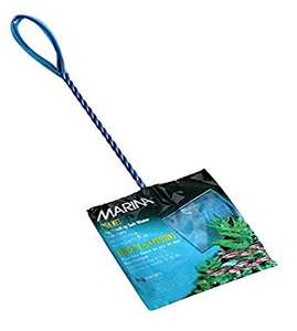 Marina Fine Soft Mesh Fish Net with Plastic Coated Handle, 10 cm/ 4-inch,Blue