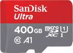 400GB - SanDisk Ultra microSDXC Memory Card + SD Adapter with A1 App Performance C10, U1, Up to 120 MB/s