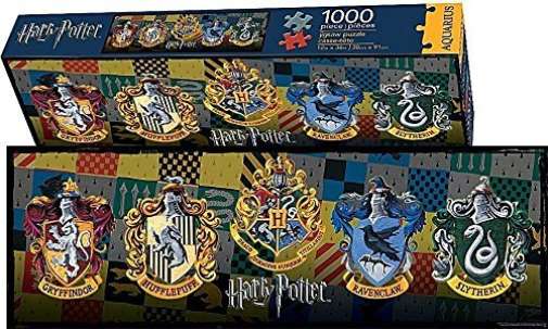 AQUARIUS 73029 Harry Potter-Crests 1000 Piece Slim Jigsaw Puzzle